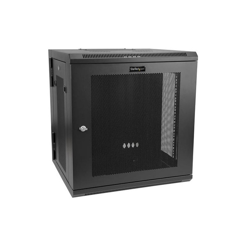 StarTech.com 12HE 48,30cm (19")  Wandmontage Netzwerk Rack - 40,5cm tiefes, aufklappbares, abschließbares Netzwerkschrank mit F