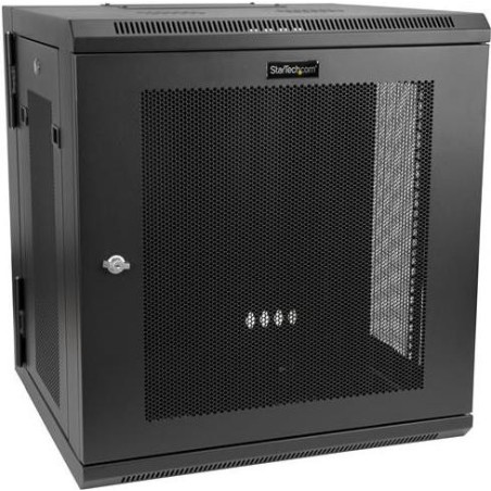 StarTech.com 12HE 48,30cm (19")  Wandmontage Netzwerk Rack - 40,5cm tiefes, aufklappbares, abschließbares Netzwerkschrank mit F