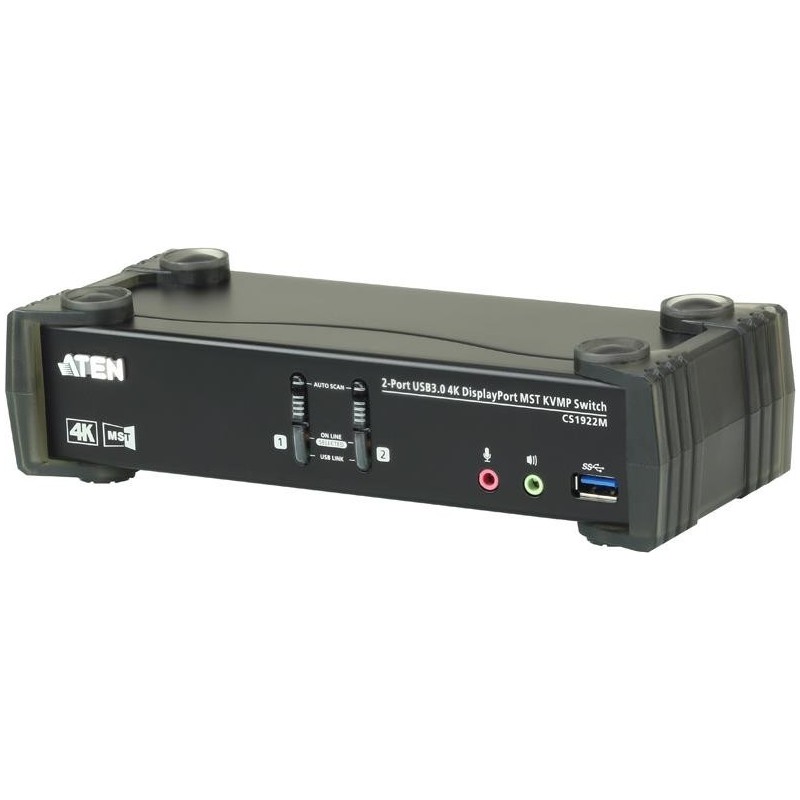 ATEN CS1922M - KVM-/Audio-/USB-Switch - 2 x KVM/Audio/USB - 1 lokaler Benutzer - Desktop (CS1922M-AT-G)