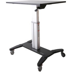 StarTech.com Mobile Sit-Stand Workstation - Aufstellung für Notebook/Tastatur/Maus - schwarz & silber (STSCART)