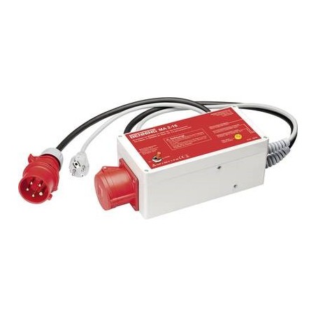 Benning Messadapter Schutzkontakt-Stecker - CEE-Cara-Kupplung BENNING MA 2-16 Rot (044160)