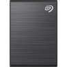 Seagate One Touch SSD STKG1000400 - SSD - 1TB - extern (tragbar) - USB3.0 (USB-C Steckverbinder) - Schwarz - mit Seagate Rescue