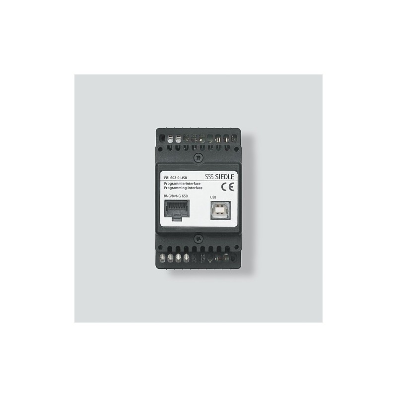 Siedle PRI 602-01 USB - 53,5 x 60 x 89 mm - 10 - 30 V - 0 - 40 °C - CE - Schwarz - IP20 (200036940-00)
