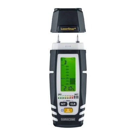 Laserliner DampMaster Compact Plus. Beste Verwendung: Holz, Anzeige: Digital, Produktfarbe: Grau. Akku-/Batterietyp: AAA. Breit