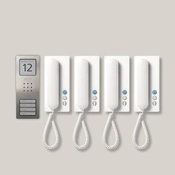 Siedle SET CA 812-4 E/W Edelstahl - Weiß (210008741-00)