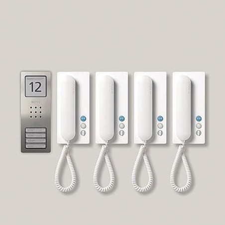 Siedle SET CA 812-4 E/W Edelstahl - Weiß (210008741-00)