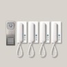 Siedle SET CA 812-4 E/W Edelstahl - Weiß (210008741-00)