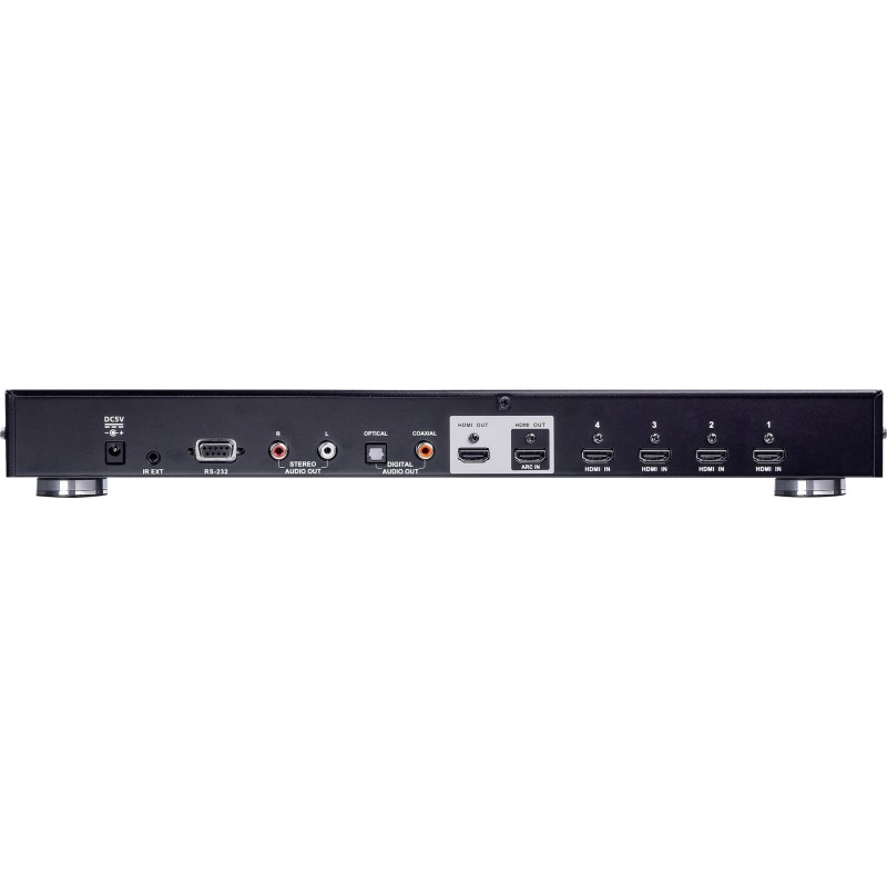ATEN VS482B - Video/Audio-Schalter - 4 x HDMI - Desktop, an Rack montierbar (VS482B)