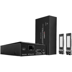 Lindy 300m Fibre Optic DisplayPort 1.2 & USB KVM Extender Sender/Empfänger 4K@60Hz (39376)