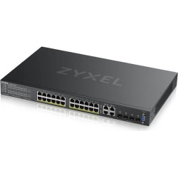 Zyxel GS2220-28HP - Switch - managed - 24 x 10/100/1000 (PoE+) + 4 x Kombi-Gigabit-SFP - an Rack montierbar - PoE+ (375 W) (GS2