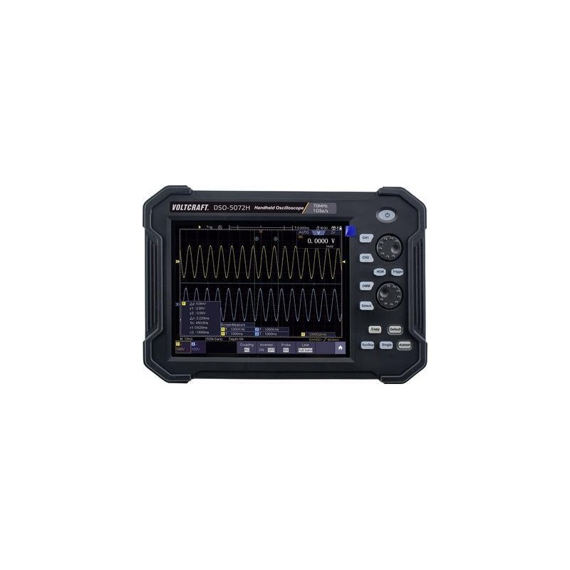 VOLTCRAFT DSO-5072H Batterie, Digital-Oszilloskop, Hand-Oszilloskop (Scope-Meter) 70 MHz 2-Kanal 1 GSa/s 40 Mpts 8 Bit Digital-
