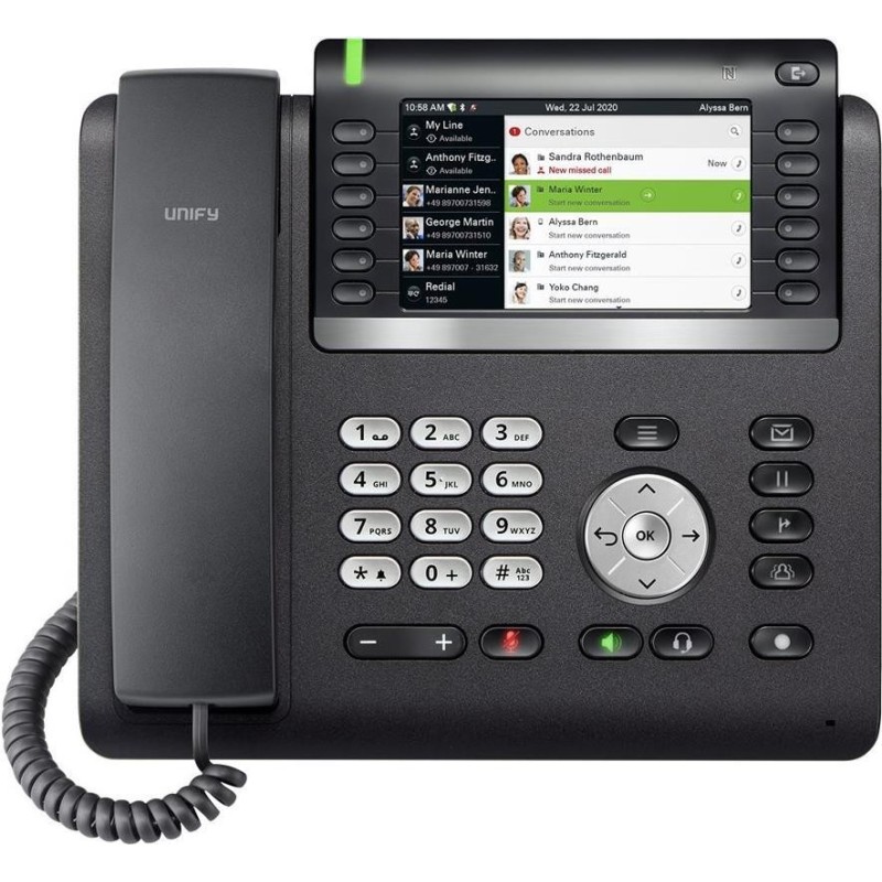 Unify OpenScape Desk Phone CP700X VoIP-Telefon SIP Schwarz 12,70cm (5") TFT Bluetooth PoE (L30250-F600-C439)