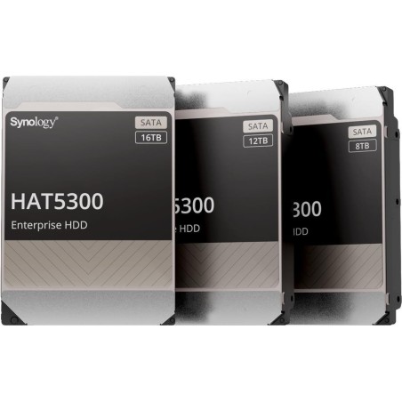 Synology HAT5300 - Festplatte - 12 TB - intern - 3.5" (8.9 cm) - SATA 6Gb/s - 7200 U/min - Puffer: 256 MB - für Deep Learning N