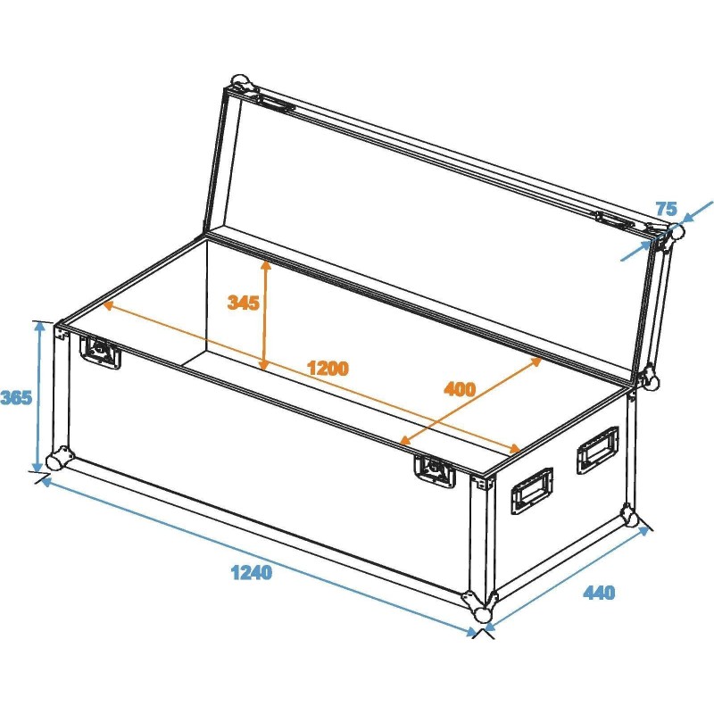 ROADINGER Universal-Case Profi 120x40x40cm (30126915)