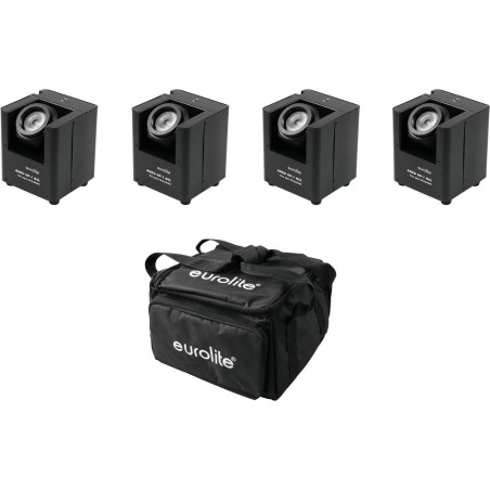 EUROLITE Set 4x AKKU UP-1 + SB-4 Soft-Bag (20000268)