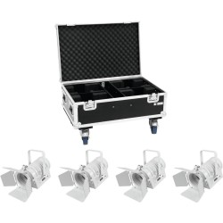 EUROLITE Set 4x LED THA-40PC ws + Case (20000167)