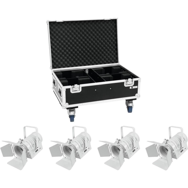 EUROLITE Set 4x LED THA-40PC ws + Case (20000167)
