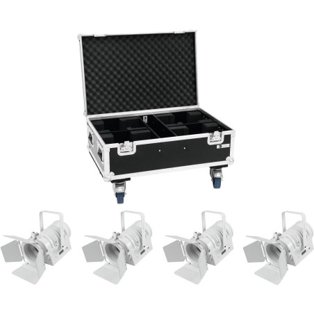 EUROLITE Set 4x LED THA-40PC ws + Case (20000167)
