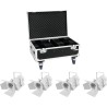 EUROLITE Set 4x LED THA-40PC ws + Case (20000167)