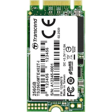 Transcend MTE452T-I M.2 256 GB PCI Express 3.1 3D NAND NVMe (TS256GMTE452T-I)