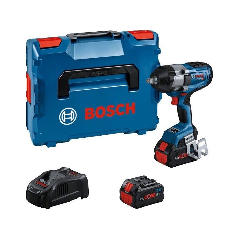 Bosch GDS Professional 18V-1000 - Schlagschrauber - schnurlos - 1/2" -Vierkantantrieb - 1000 N·m - 2 Akkus - 18 V