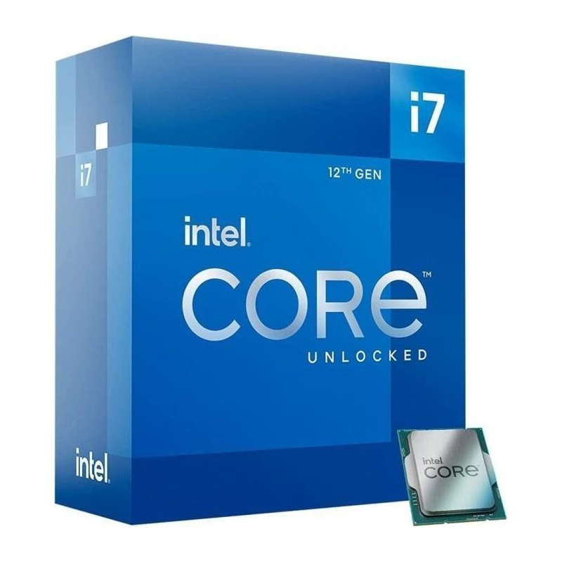 Intel Core i7 12700K - 3,6 GHz - 12 Kerne - 20 Threads - 25MB Cache-Speicher - LGA1700 Socket - Box (ohne Kühler) (BX8071512700