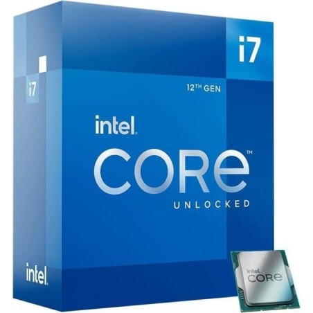 Intel Core i7 12700K - 3,6 GHz - 12 Kerne - 20 Threads - 25MB Cache-Speicher - LGA1700 Socket - Box (ohne Kühler) (BX8071512700