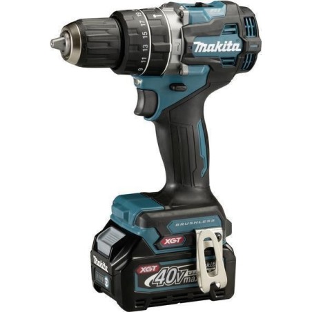 Makita - Bohrhammer/Treiber - schnurlos - 2 Geschwindigkeiten - Bohrfutterschlüssel 13 mm - 64 N·m - 2 Akkus, Ladegerät enthalt