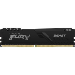 Kingston FURY Beast - DDR4 - Modul - 32 GB - DIMM 288-PIN - 3600 MHz / PC4-28800 - CL18 - 1.35 V - ungepuffert - non-ECC - Schw
