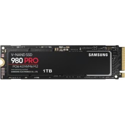 Samsung 980 PRO MZ-V8P1T0BW - SSD - verschlüsselt - 1TB - intern - M.2 2280 - PCIe 4,0 x4 (NVMe) - Puffer: 1GB - 256-Bit-AES -