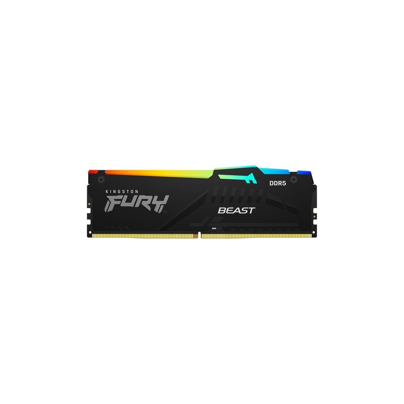 Kingston FURY Beast RGB - DDR5 - Modul - 32 GB - DIMM 288-PIN - 2800 MHz / PC5-44800 - CL40 - 1.25 V - ungepuffert - on-die ECC