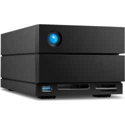 LaCie 2big Dock STLG40000400 - Festplatten-Array - 40TB - 2 Schächte (SATA-600) - HDD 20TB x 2 - Thunderbolt 3, USB 3,2 Gen 2 (