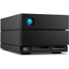 LaCie 2big Dock STLG40000400 - Festplatten-Array - 40TB - 2 Schächte (SATA-600) - HDD 20TB x 2 - Thunderbolt 3, USB 3,2 Gen 2 (