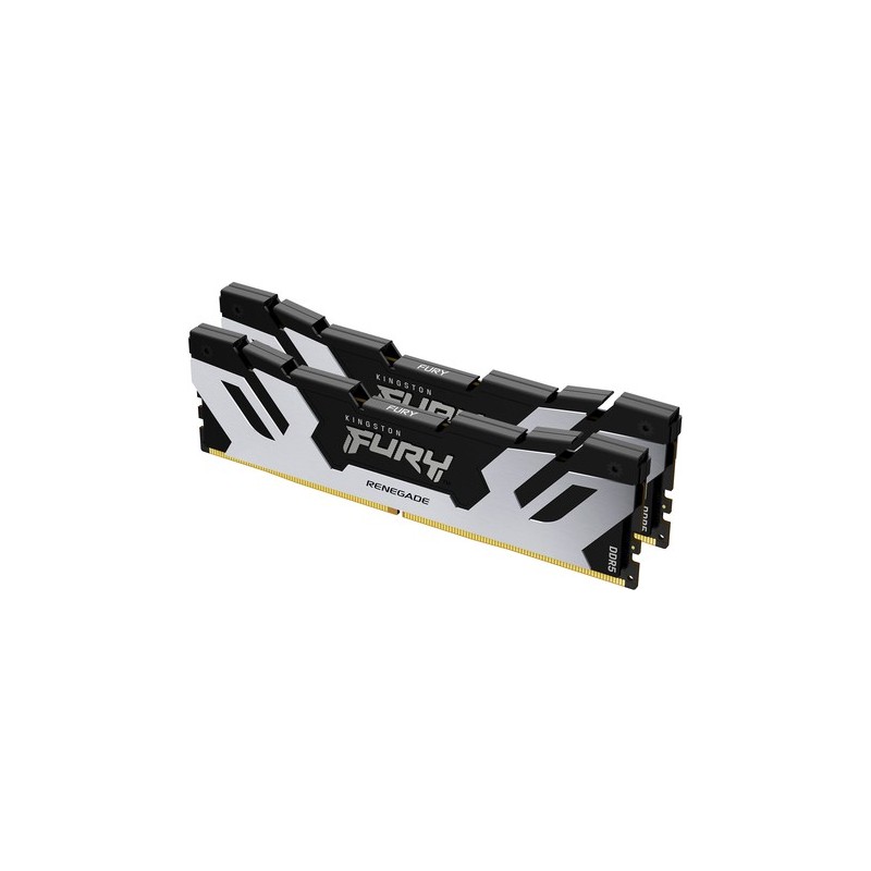 Kingston FURY Renegade Silver - DDR5 - Kit - 32 GB: 2 x 16 GB - DIMM 288-PIN - 6400 MHz / PC5-51200 - CL32 - 1.4 V - ungepuffer
