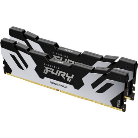 Kingston FURY Renegade Silver - DDR5 - Kit - 32 GB: 2 x 16 GB - DIMM 288-PIN - 6400 MHz / PC5-51200 - CL32 - 1.4 V - ungepuffer