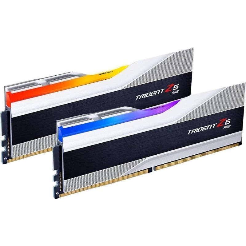 G.Skill Trident Z5 RGB - DDR5 - Kit - 32GB: 2 x 16GB - DIMM 288-PIN - 6800 MHz / PC5-54400 - CL34 - non-ECC - metallisch silber