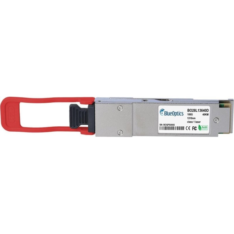 Cisco QSFP28-100G-ER4-S kompatibler BlueOptics QSFP28 Transceiver für Singlemode 100 Gigabit Highspeed Datenübertragungen in Gl