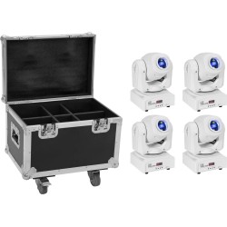 EUROLITE Set 4x LED TMH-S60 Moving-Head-Spot ws + Case (20000956)