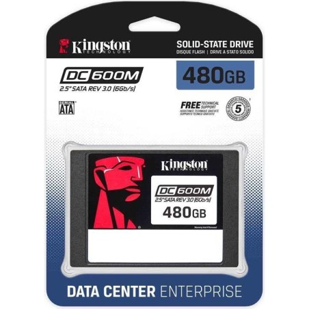 Kingston DC600M - SSD - Mixed Use - 480GB - intern - 2.5" (6,4 cm) - SATA 6Gb/s (SEDC600M/480G)