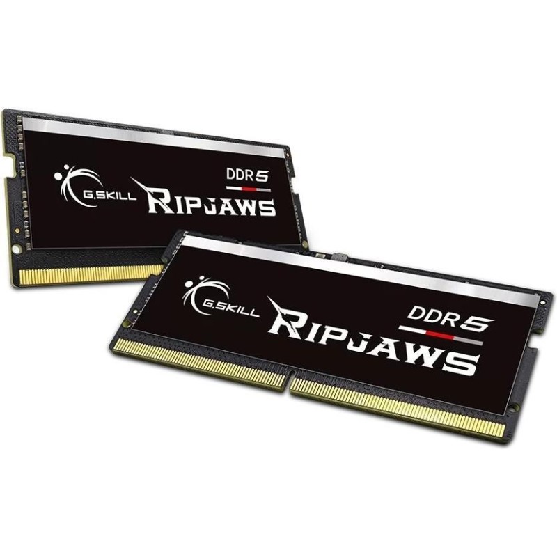 G.Skill Ripjaws - DDR5 - Kit - 32GB: 2 x 16GB - SO DIMM 262-PIN - 5600 MHz / PC5-44800 - CL46 - 1,1 V (F5-5600S4645A16GX2-RS)