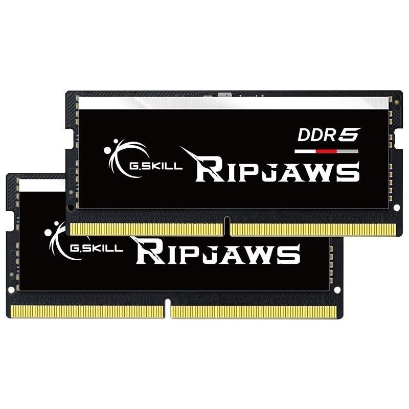 G.Skill Ripjaws - DDR5 - Kit - 32GB: 2 x 16GB - SO DIMM 262-PIN - 5600 MHz / PC5-44800 - CL40 - 1,1 V (F5-5600S4040A16GX2-RS)