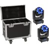 EUROLITE Set 2x LED TMH-H240 Beam/Wash/Flowereffekt + Case (20000968)