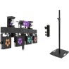 EUROLITE Set LED KLS Scan Pro Next FX Kompakt-Lichtset + BPS-3 Boxenhochständer schwarz (20000979)