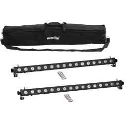 EUROLITE Set 2x LED PIX-16 QCL Leiste + Soft-Bag (20000991)