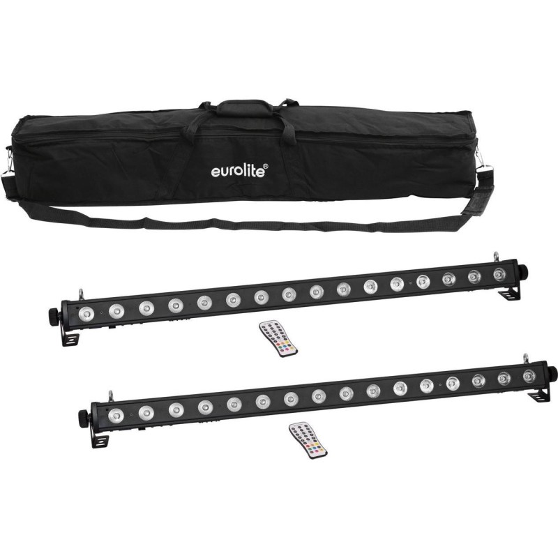 EUROLITE Set 2x LED PIX-16 QCL Leiste + Soft-Bag (20000991)