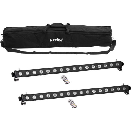 EUROLITE Set 2x LED PIX-16 QCL Leiste + Soft-Bag (20000991)