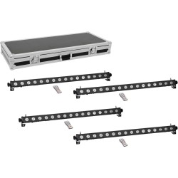 EUROLITE Set 4x LED PIX-16 QCL Leiste + Case (20000992)