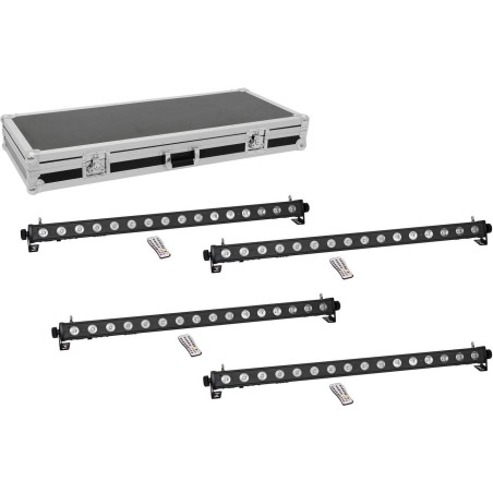 EUROLITE Set 4x LED PIX-16 QCL Leiste + Case (20000992)