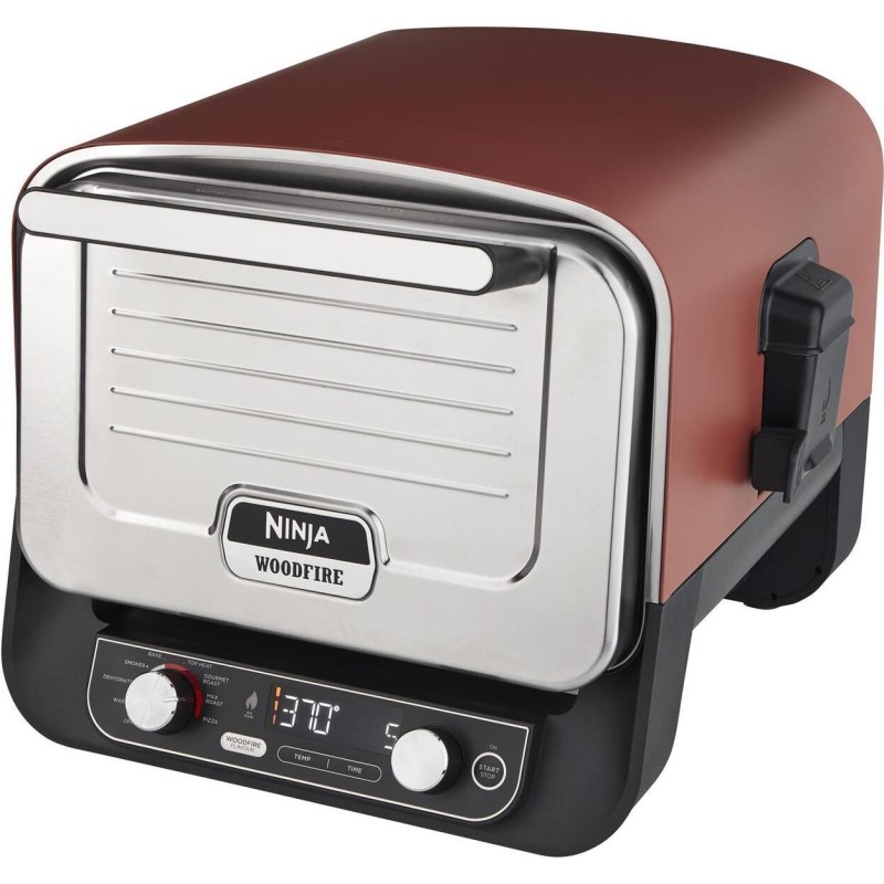 Ninja Woodfire OO101EU 8-in-1 Pizzaofen Smoker Outdoor Grill 2400W bis 370°C (OO101EU)