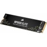 CORSAIR MP600 ELITE - SSD - verschlüsselt - 2TB - intern - M.2 2280 - PCIe 4,0 x4 (NVMe) - 256-Bit-AES (CSSD-F2000GBMP600ENH)